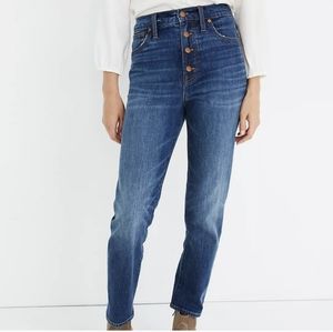 NWT MADEWELL The Perfect Vintage Crop Jean High-Rise Button-Fly 33